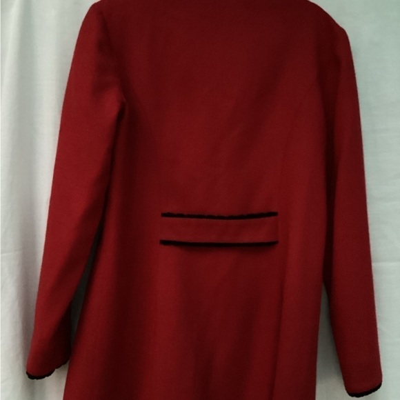Donna Ricco Red  women’s Coat / Blazer Size 4 - Picture 4 of 12